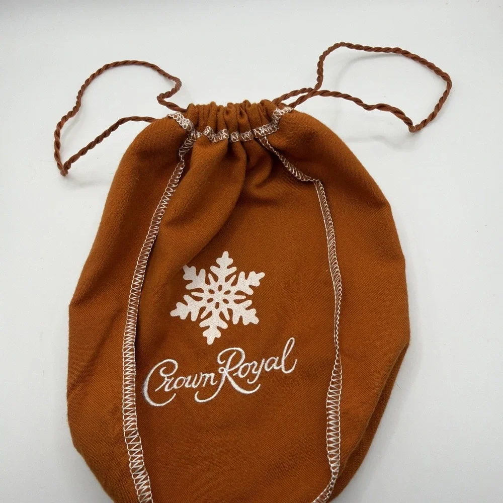 Orange Crown Royal Drawstring‎ Bag…Bag Only